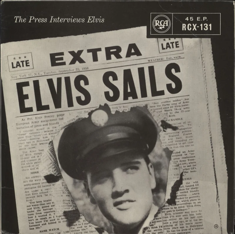 Elvis Presley Elvis Sails - 3rd - EX UK 7" vinyl
