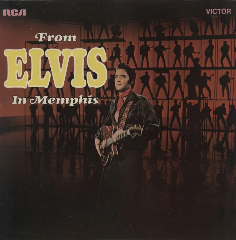 Elvis Presley From Elvis In Memphis - Front Laminated Picture Sleeve - Misprint UK Vinyl LP