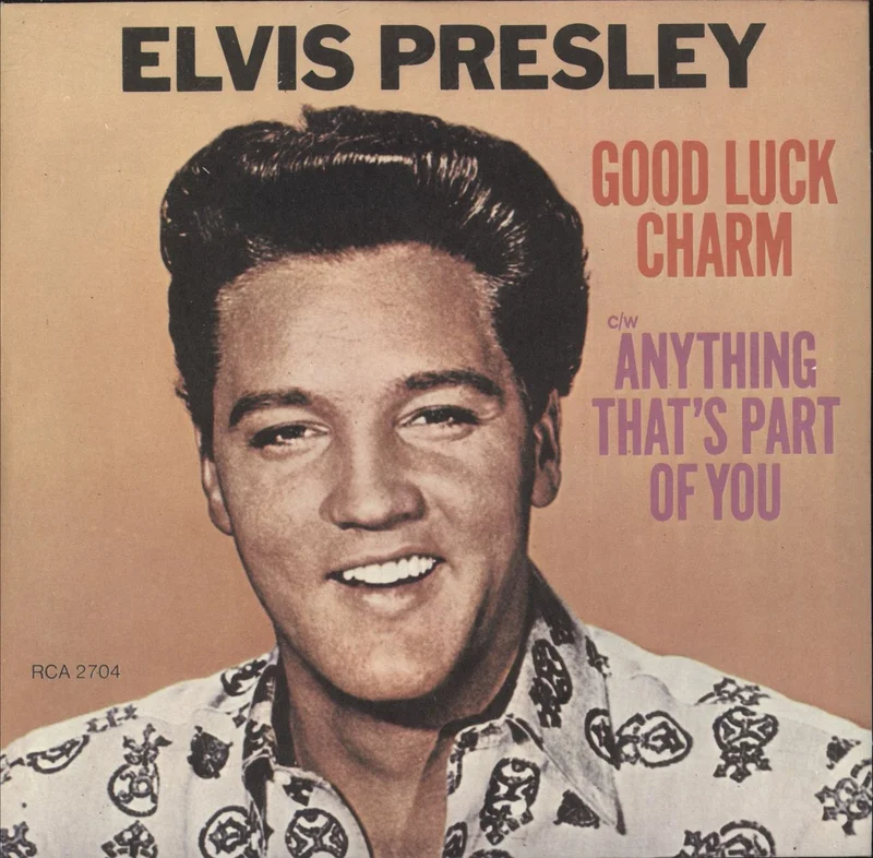Elvis Presley Good Luck Charm - solid UK 7" vinyl