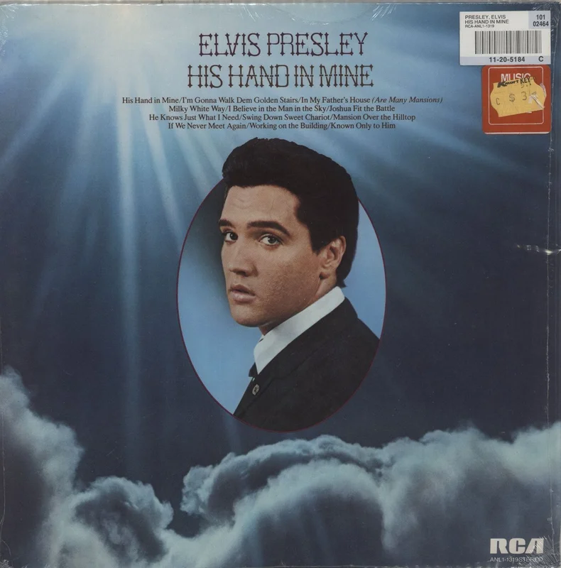 Elvis Presley His Hand In Mine US Vinyl LP