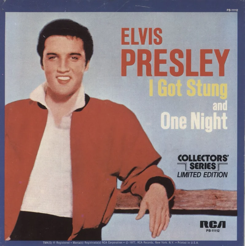 Elvis Presley I Got Stung US 7" vinyl