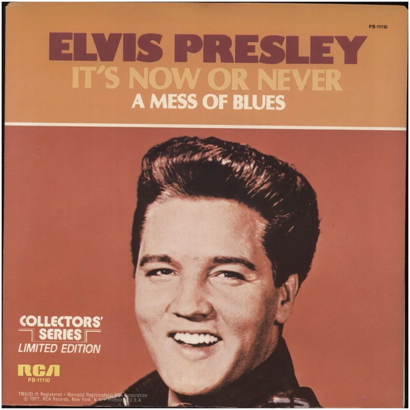 Elvis Presley It's Now Or Never US 7" vinyl
