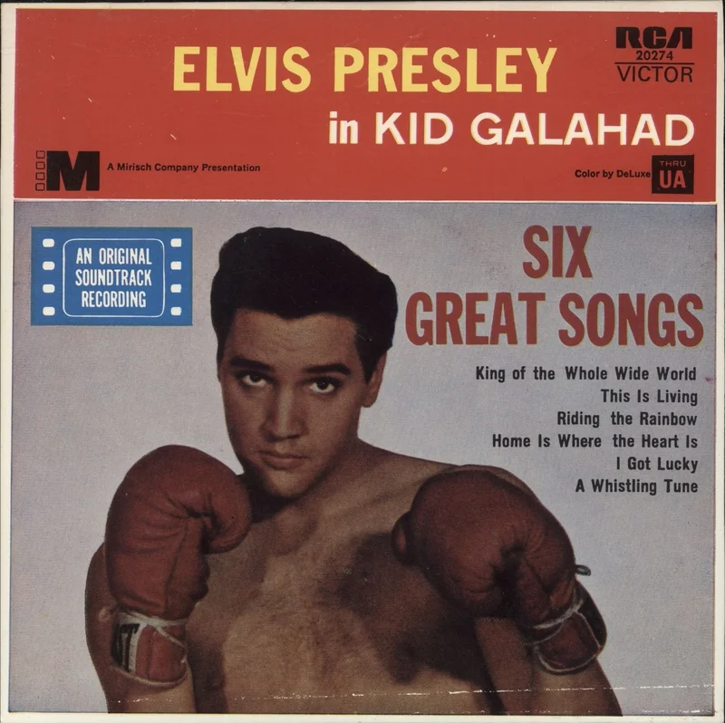 Elvis Presley Kid Galahad - Orange label Australian 7" vinyl