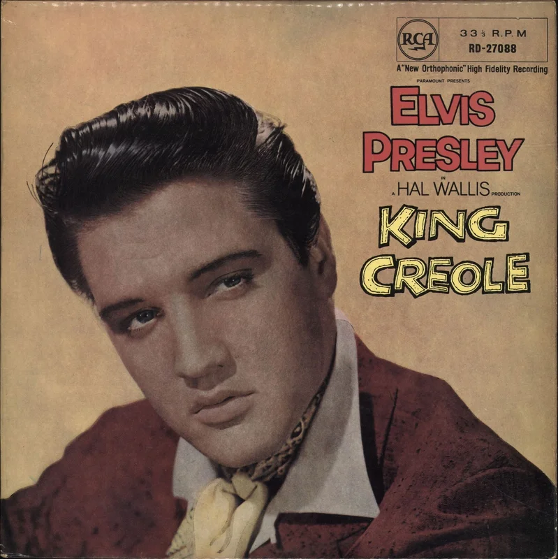 Elvis Presley King Creole - Orange Label UK Vinyl LP