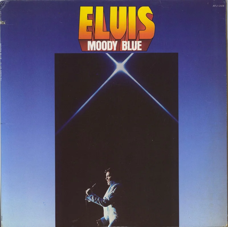 Elvis Presley Moody Blue - Blue Vinyl US Vinyl LP
