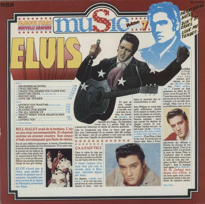 Elvis Presley Music Volume 7 French Vinyl LP