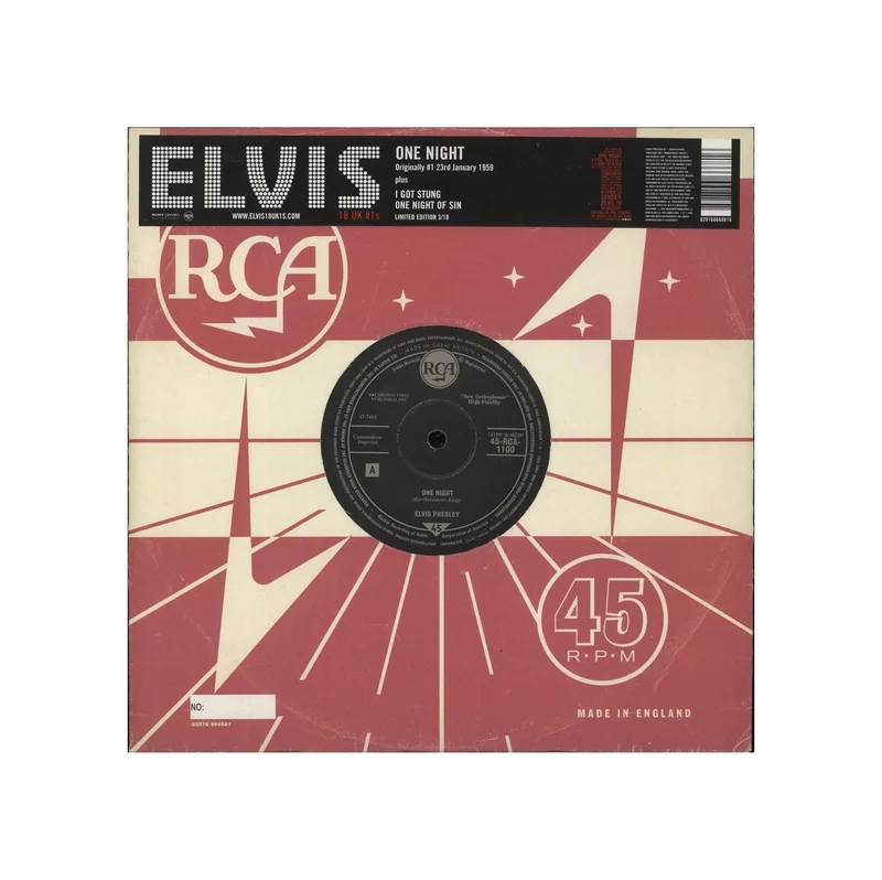 Elvis Presley One Night UK 10" vinyl