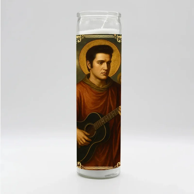 Elvis Presley Renaissance Prayer Candle