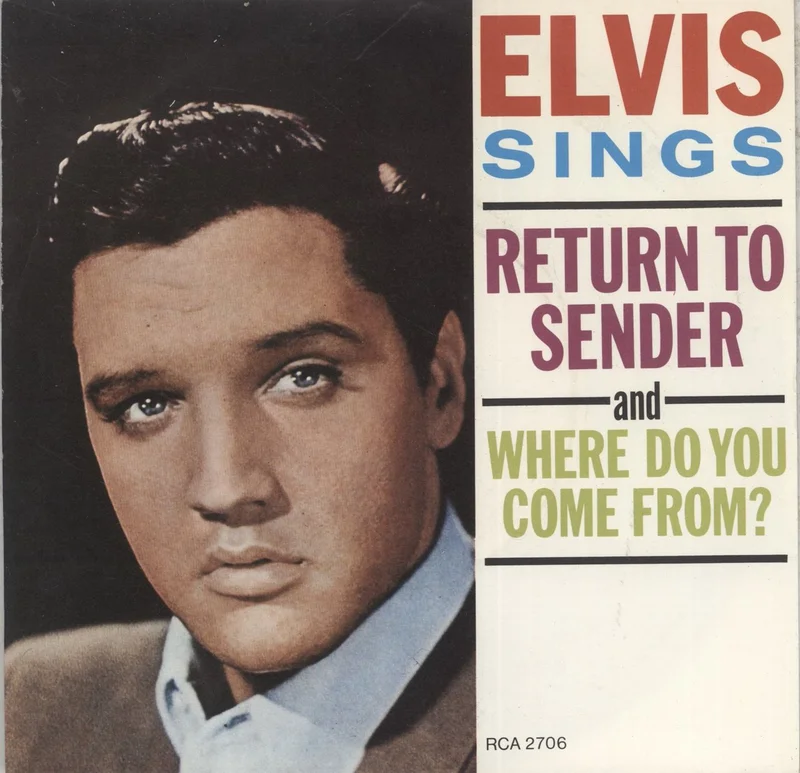 Elvis Presley Return To Sender UK 7" vinyl