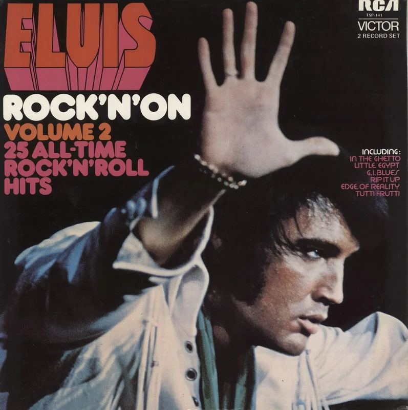Elvis Presley Rock 'N' On: 25 All-Time Rock 'N' Roll Hits - Volume 2 Australian 2-LP vinyl set