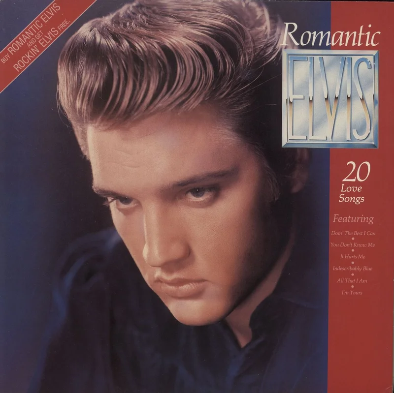 Elvis Presley Romantic Elvis + Rockin' Elvis UK 2-LP vinyl set
