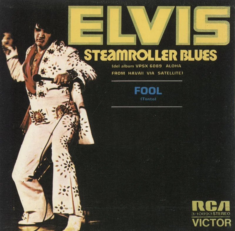 Elvis Presley Steamroller Blues Spanish 7" vinyl