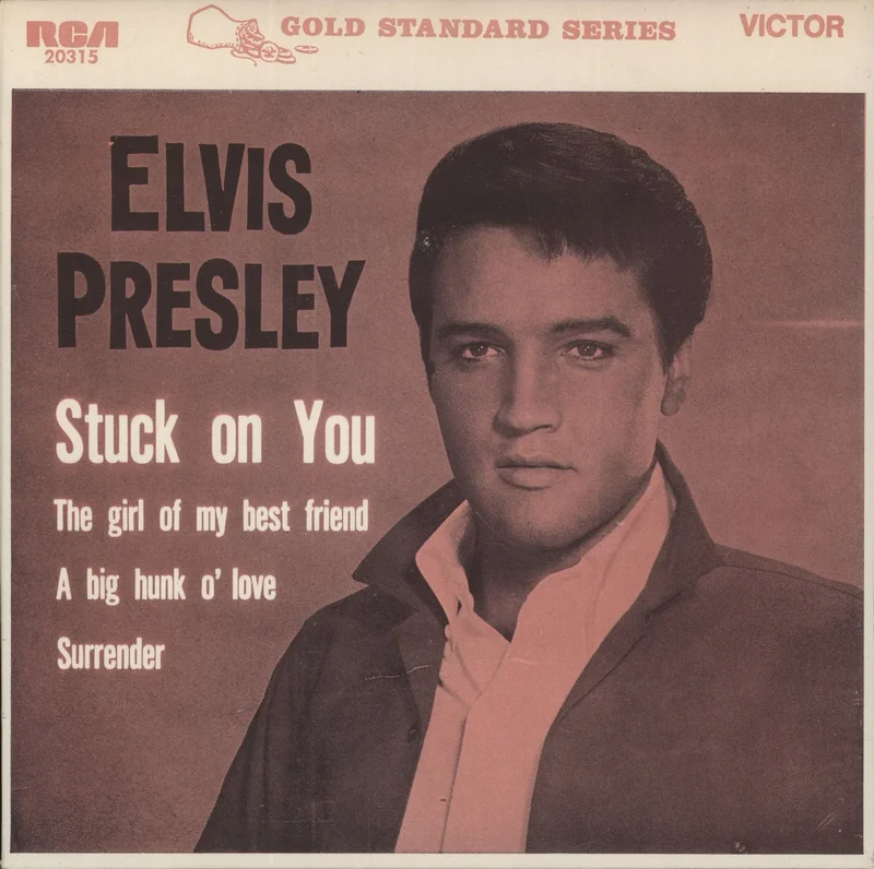 Elvis Presley Stuck On You - Orange Label Australian 7" vinyl