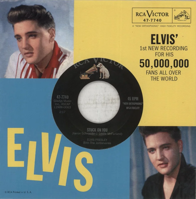 Elvis Presley Stuck On You US 7" vinyl