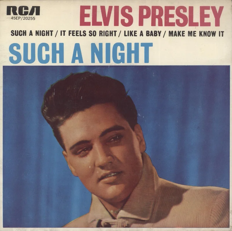Elvis Presley Such A Night E.P. - Orange Label Australian 7" vinyl