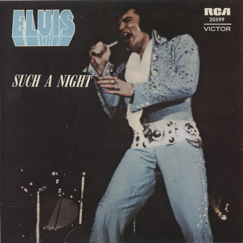 Elvis Presley Such A Night - Orange Label Australian 7" vinyl