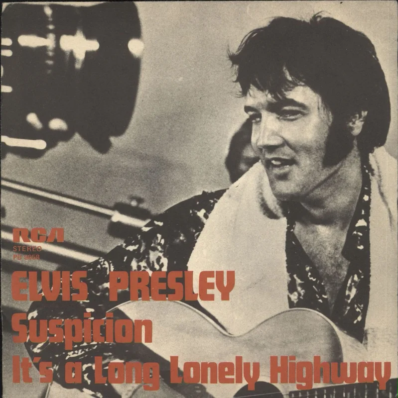 Elvis Presley Suspicion + Sleeve Italian 7" vinyl