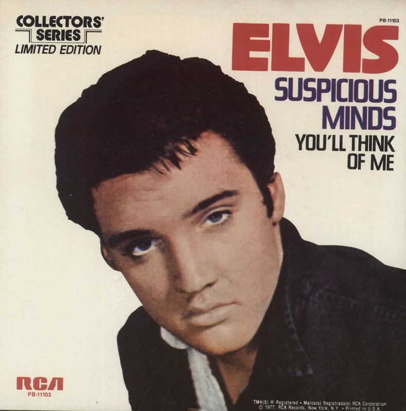 Elvis Presley Suspicious Minds US 7" vinyl