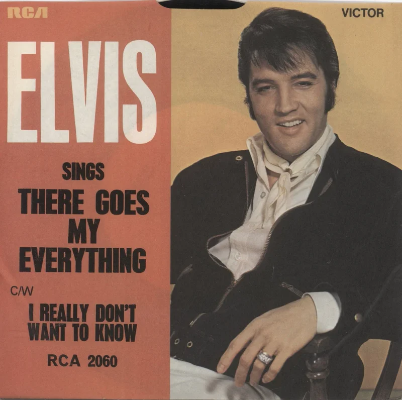 Elvis Presley There Goes My Everything - Solid - Picture Sleeve UK 7" vinyl