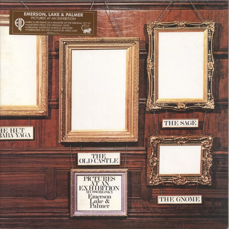 Emerson Lake & Palmer Pictures At An Exhibition - Remastered - Hype Sticker UK Vinyl LP