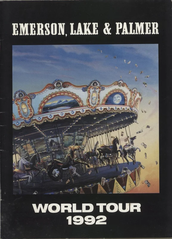 Emerson Lake & Palmer World Tour 1992 + Flyers UK Tour programme