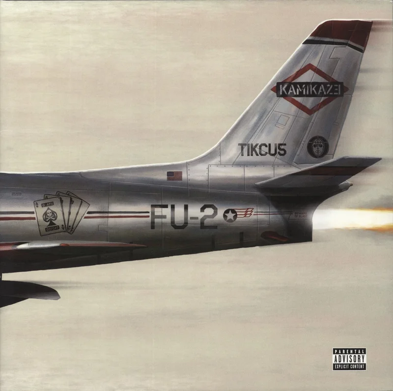Eminem Kamikaze - Red Camouflage Vinyl UK Vinyl LP
