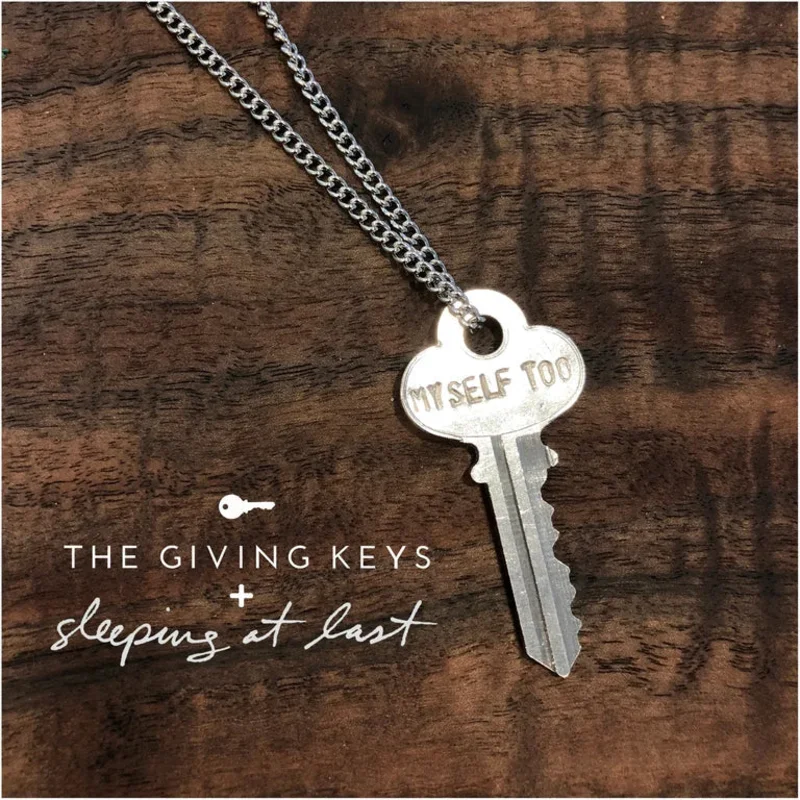 Enneagram 2 "Myself Too" Key Necklace