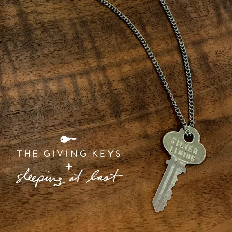 Enneagram 7 "Silver Lining" Key Necklace