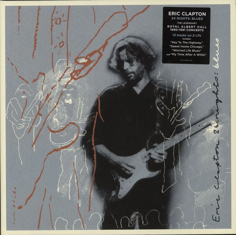 Eric Clapton 24 Nights: Blues + Hype Sticker UK 2-LP vinyl set