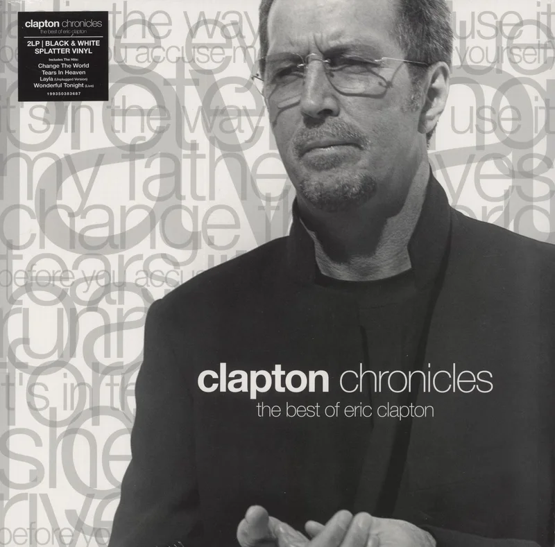 Eric Clapton Clapton Chronicles: The Best Of Eric Clapton - Clear with Black & White Splatter Vinyl - Sealed UK 2-LP vinyl set