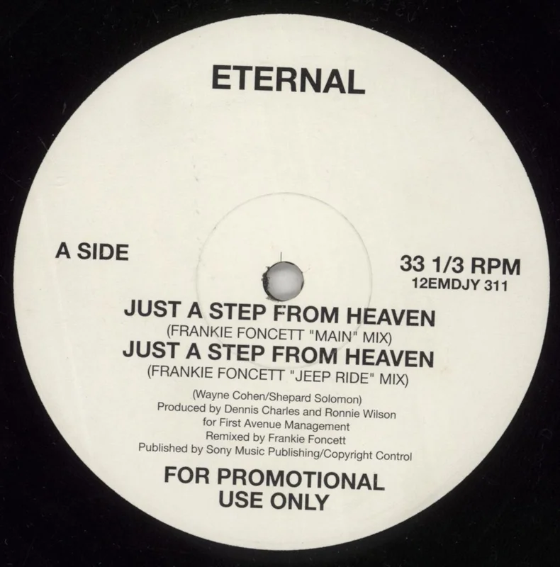 Eternal Just A Step From Heaven UK Promo 12" vinyl