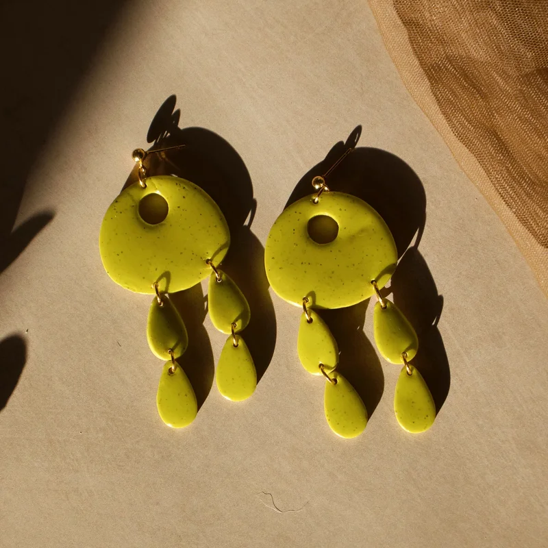 Evara Earrings Camel
