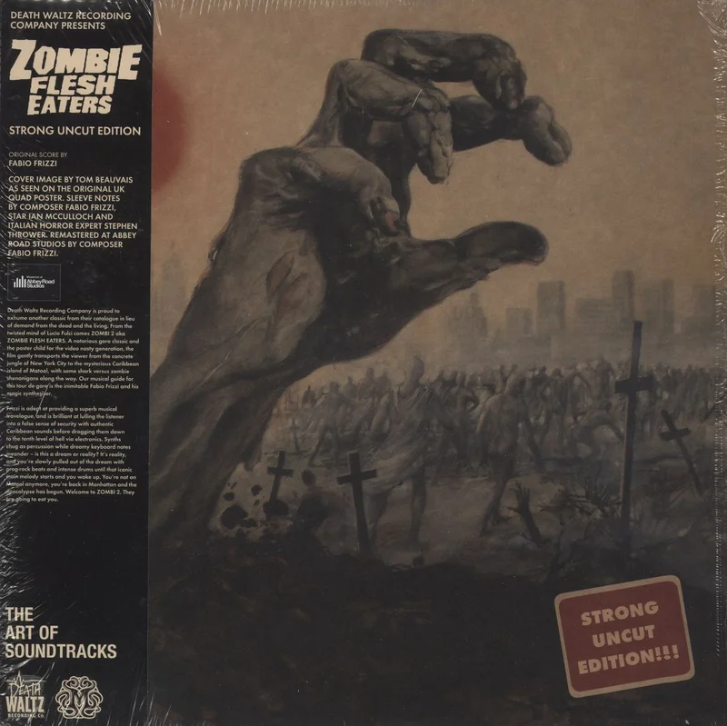 Fabio Frizzi Zombie Flesh Eaters - Strong Uncut Edition - Grey Vinyl UK Vinyl LP