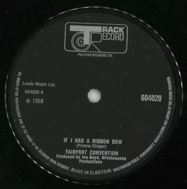 Fairport Convention If I Had A Ribbon Bow - Solid UK 7" vinyl