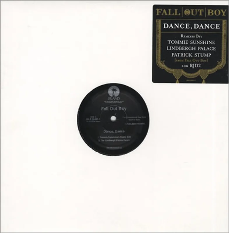 Fall Out Boy Dance, Dance US Promo 12" vinyl