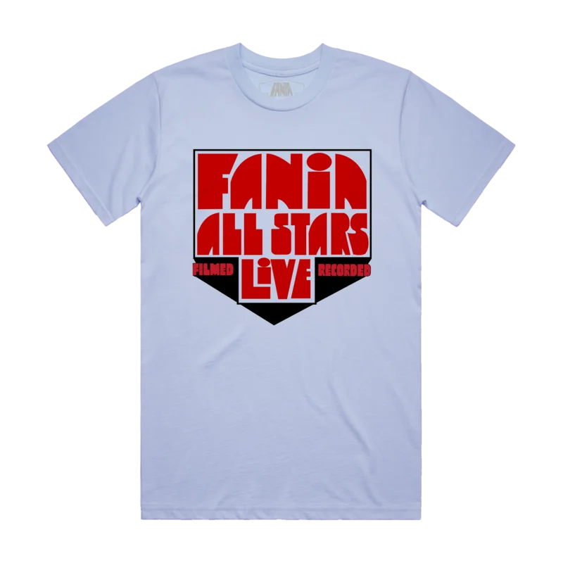 Fania All Stars Logo Light Blue T-Shirt