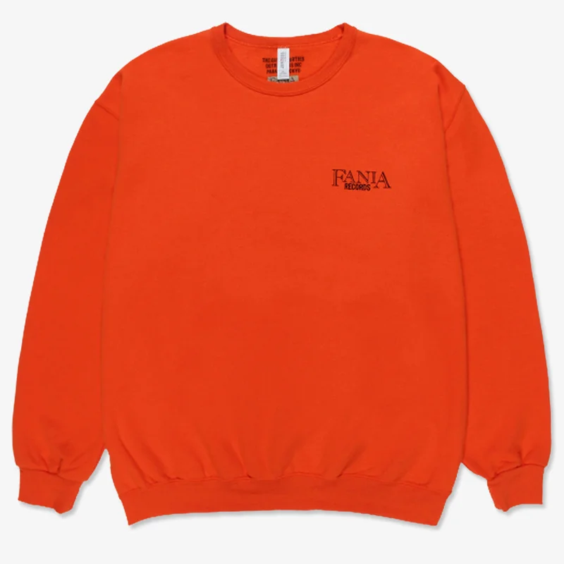 Fania Crew Neck Orange Sweatshirt (Wacko Maria)