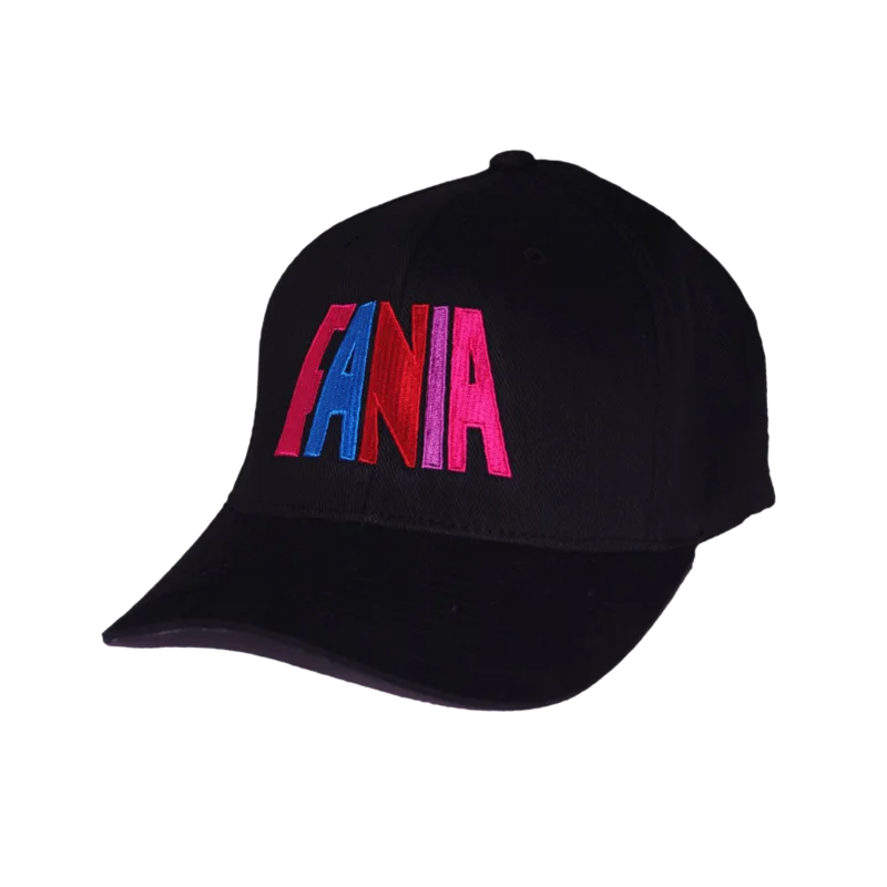 Fania Logo Old School Baseball Hat (Black)