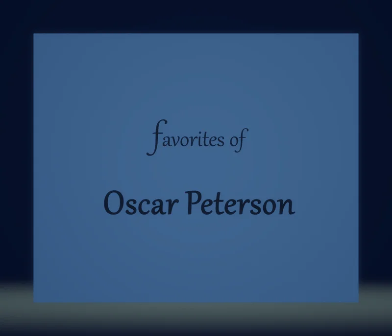 Favorites of Oscar Peterson - Jim Martinez