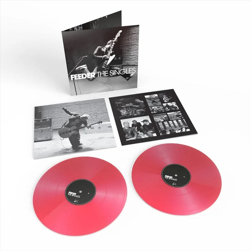 Feeder The Singles - Transparent Pink Vinyl - Sealed UK 2-LP vinyl set