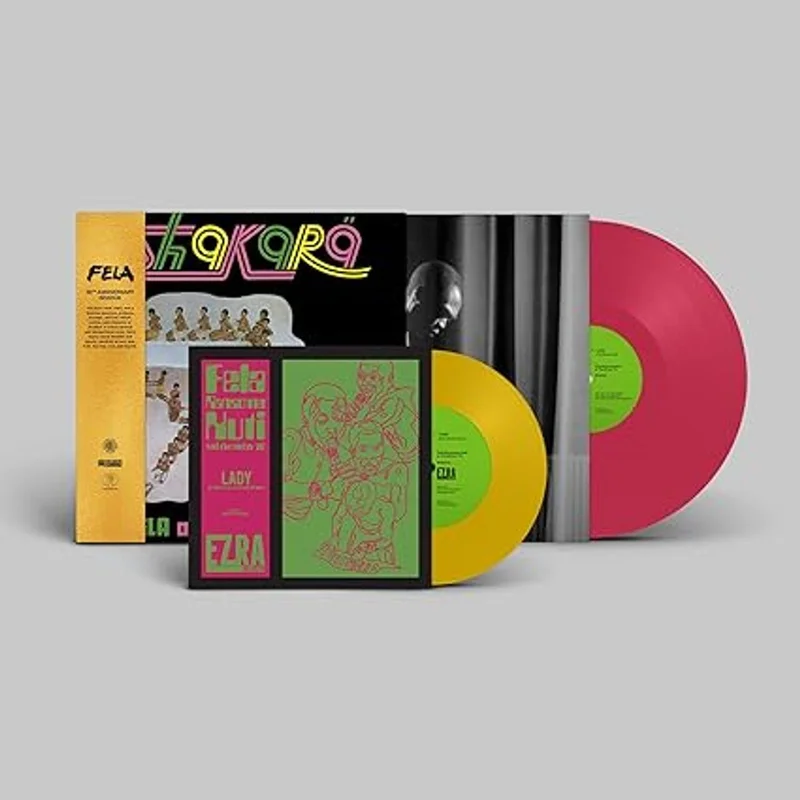 Fela Kuti Shakara: 50th Anniversary - Pink Vinyl + Yellow 7" Vinyl - Sealed UK Vinyl LP