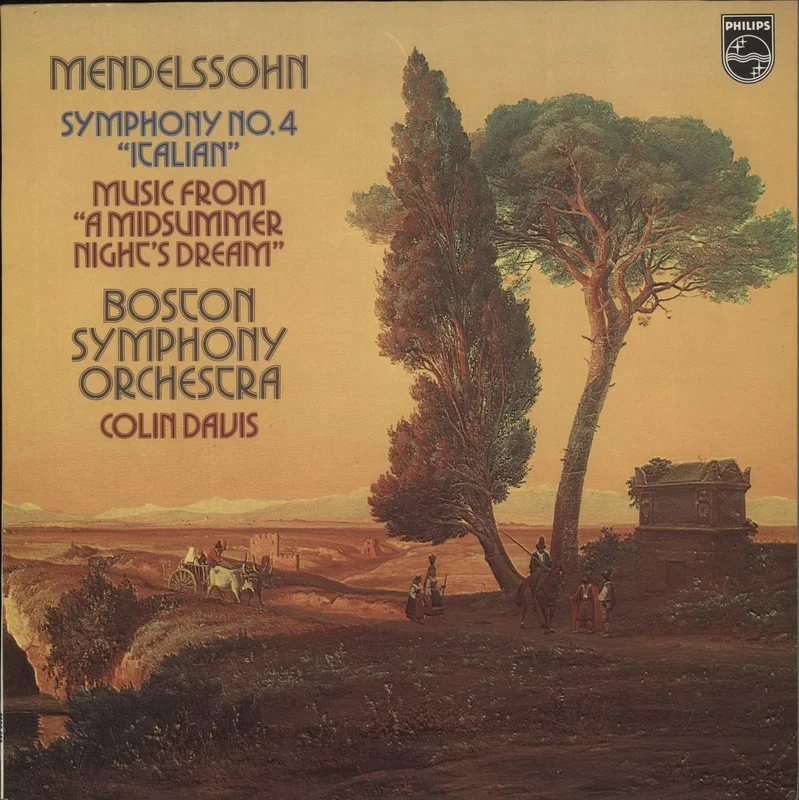 Felix Mendelssohn Symphony No. 4 & Music from 'A Midsummer Night's Dream' - White Label Test Pressing UK Promo Vinyl LP