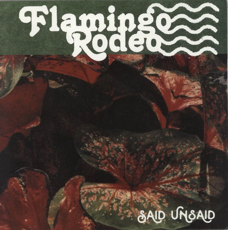Flamingo Rodeo Said Unsaid - Blue & Green Merge Vinyl - Autographed US Vinyl LP