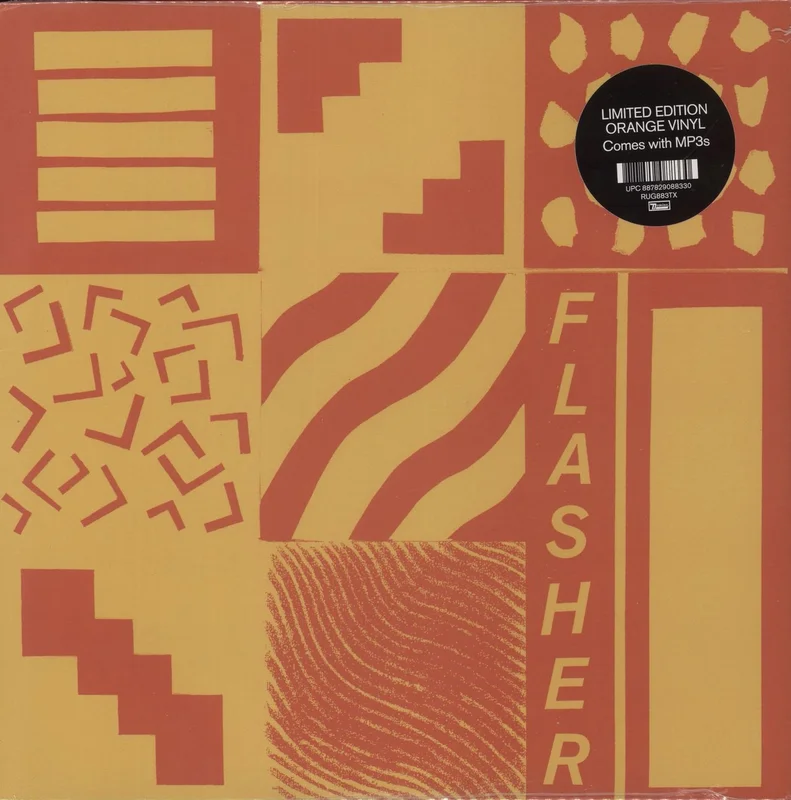 Flasher [Post-Punk] Flasher - Orange Vinyl - Sealed UK 12" vinyl