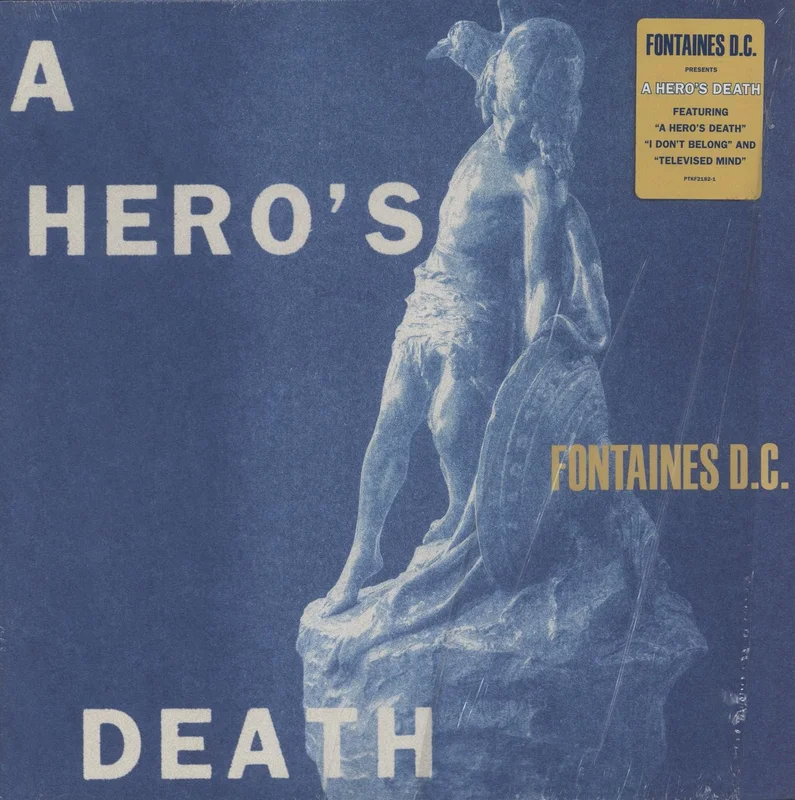 Fontaines D.C. A Hero's Death - Black Vinyl - Stickered Shrink US Vinyl LP