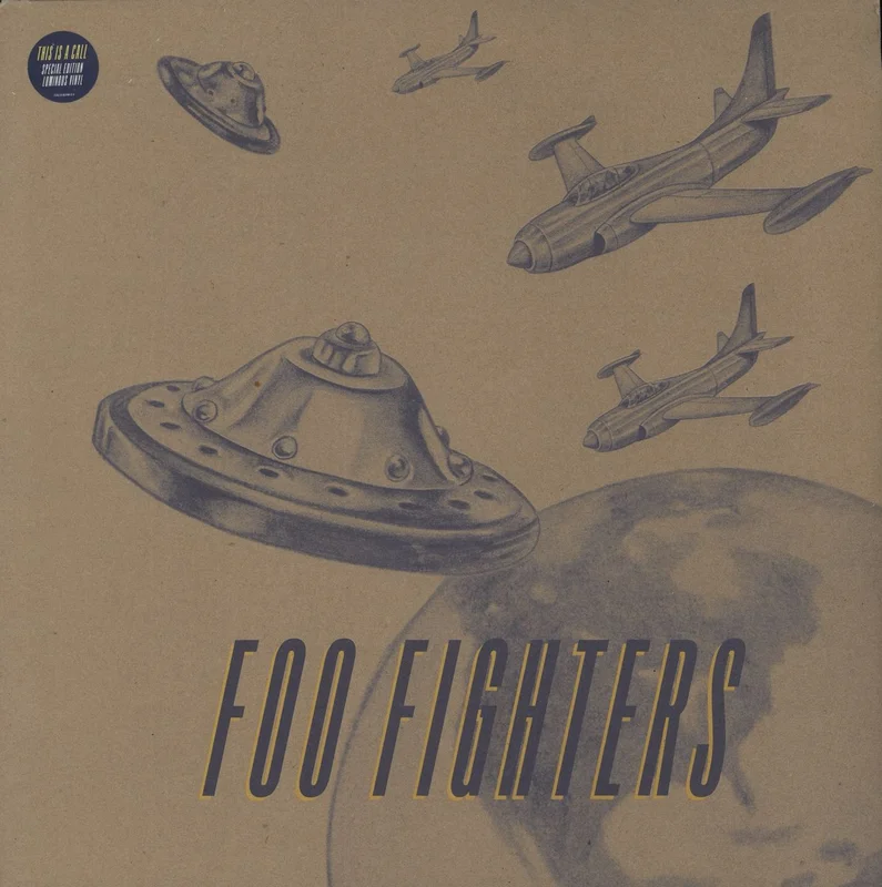 Foo Fighters This Is A Call - Luminous Vinyl - Promo Sticker - VG UK 12" vinyl