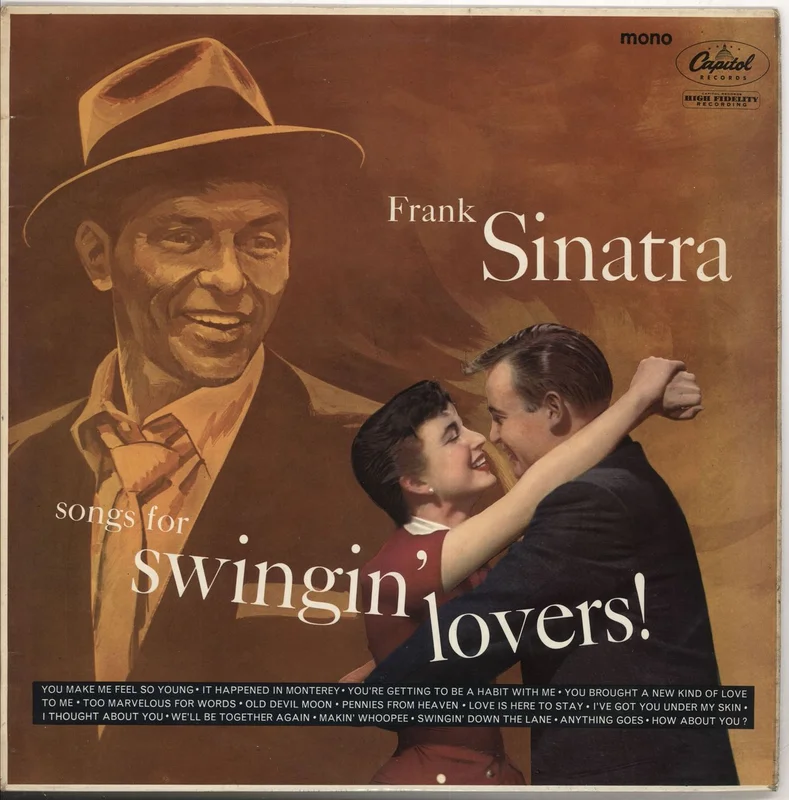 Frank Sinatra Songs For Swingin' Lovers - Lime Green Label UK Vinyl LP