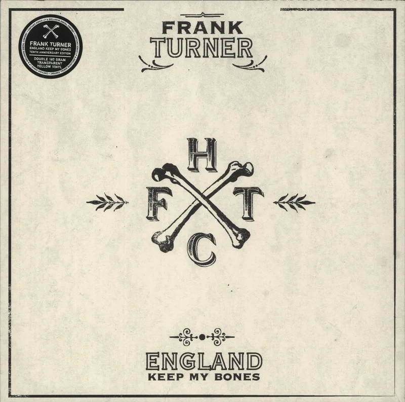 Frank Turner England Keep My Bones - Tenth Anniversary Edition - 180 Gram Yellow Vinyl UK 2-LP vinyl set