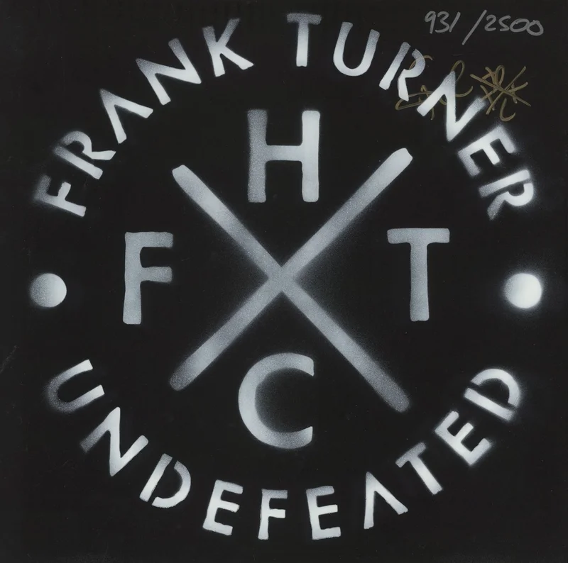 Frank Turner Undefeated - Deluxe Edition - Black & Clear Vinyl - Numbered - Autographed UK 2-LP vinyl set