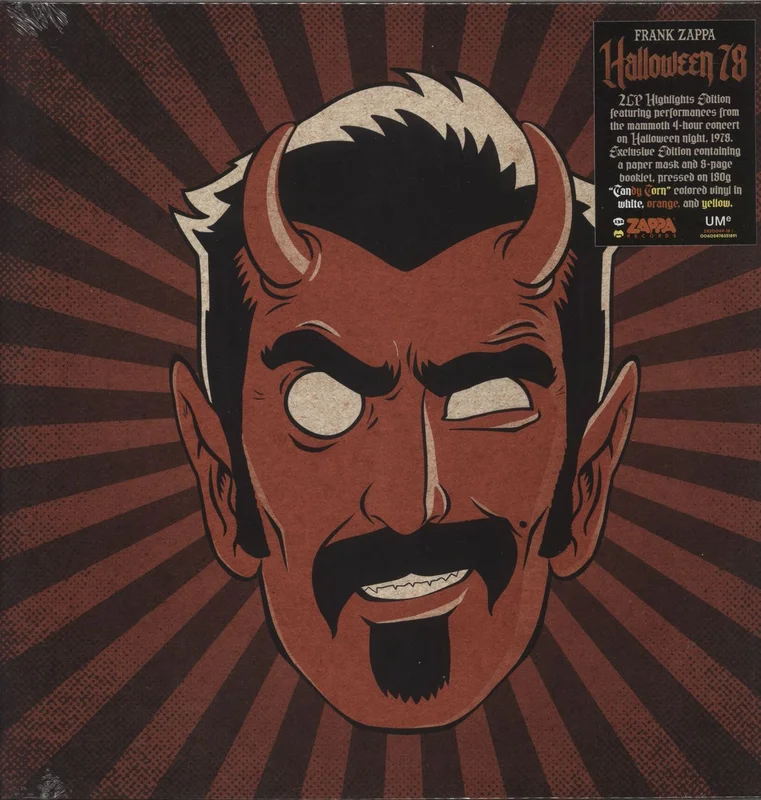 Frank Zappa Halloween 78 Highlights: Live At The Palladium, New York - 180gm Candy Corn Vinyl US 2-LP vinyl set